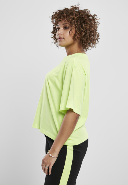 Fashion - Gangstagroup.com Hip Oversized Short - Store 2-Pack Tee Classics Hop Neon Online Ladies Urban electriclime/black