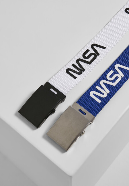 Mr. Tee NASA Belt 2-Pack extra long blue/wht - Gangstagroup.com - Online  Hip Hop Fashion Store