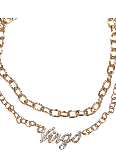 Urban Classics Diamond Zodiac Golden Necklace virgo - Gangstagroup.com -  Online Hip Hop Fashion Store