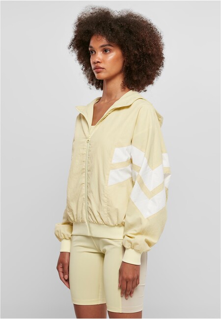 Urban Classics Ladies Crinkle Batwing Jacket softyellow/white -  Gangstagroup.com - Online Hip Hop Fashion Store | 