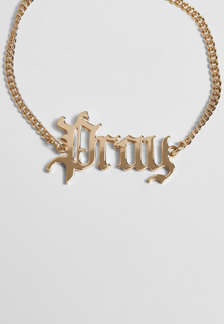 Mr. Tee Pray Chunky Bracelet gold - Gangstagroup.com - Online Hip Hop  Fashion Store
