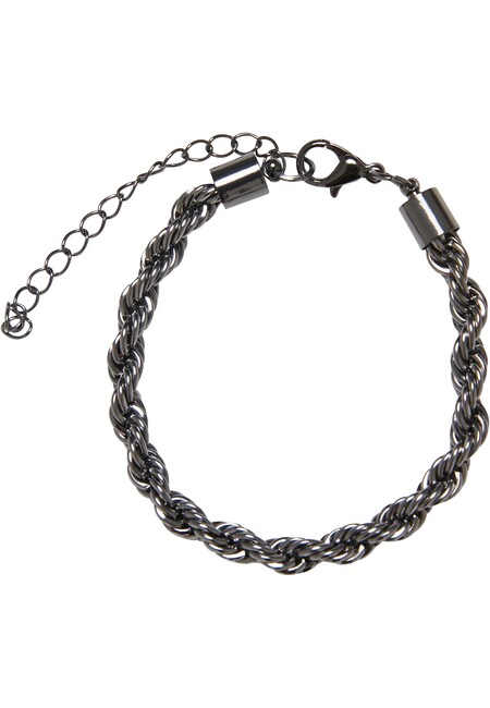 Urban Classics Charon Intertwine Necklace And Bracelet Set gunmetal -  Gangstagroup.com - Online Hip Hop Fashion Store