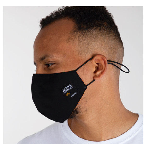Alpha Industries Label Face Mask Black - Gangstagroup.com - Online Hip Hop  Fashion Store