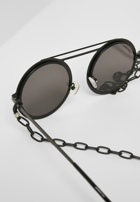 Urban Classics 104 Chain Sunglasses silver mirror/black - Gangstagroup.com  - Online Hip Hop Fashion Store