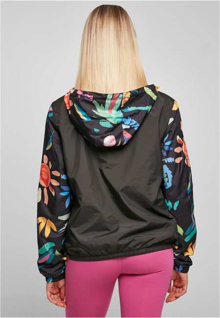 Urban Classics Ladies Mixed Pull Over Jacket blackfruity - Gangstagroup.com  - Online Hip Hop Fashion Store