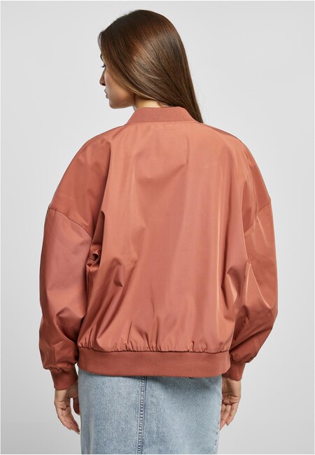 Urban Classics Ladies Recycled Gangstagroup.com Store Jacket - - Light Bomber Fashion Oversized Online Hop Hip terracotta