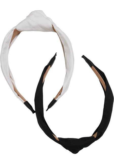 Knot Fashion Store Hip Hop Online Light Gangstagroup.com black/white - Urban Classics Headband With - 2-Pack