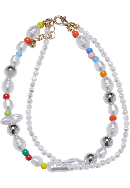 Urban Classics Various Pearl Layering Necklace and Anklet Set multicolor -  Gangstagroup.com - Online Hip Hop Fashion Store
