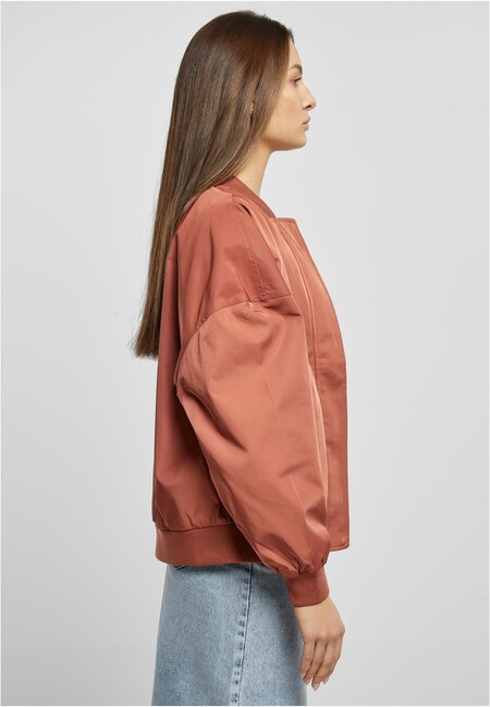 Urban Classics Ladies Recycled Oversized Light Bomber Jacket terracotta -  Gangstagroup.com - Online Hip Hop Fashion Store