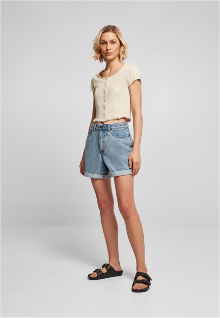 Fashion Cropped Tee - Gangstagroup.com - Ladies Hop Rib Button Urban Online Hip softseagrass Up Classics Store