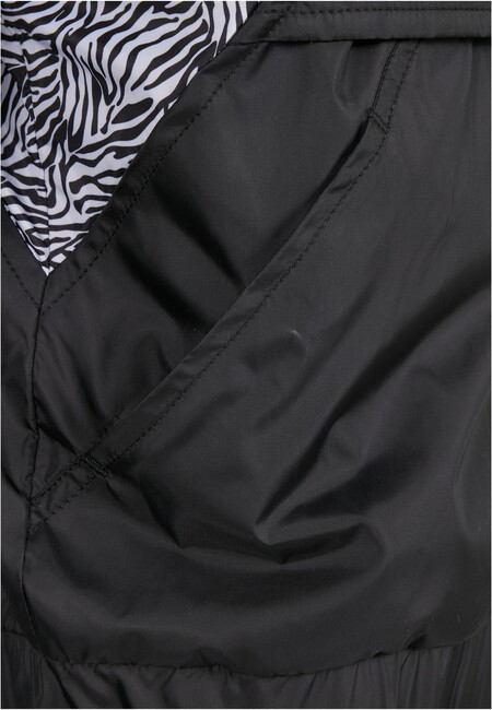 Urban Classics Ladies AOP Mixed Pull Over Jacket black/zebra -  Gangstagroup.com - Online Hip Hop Fashion Store