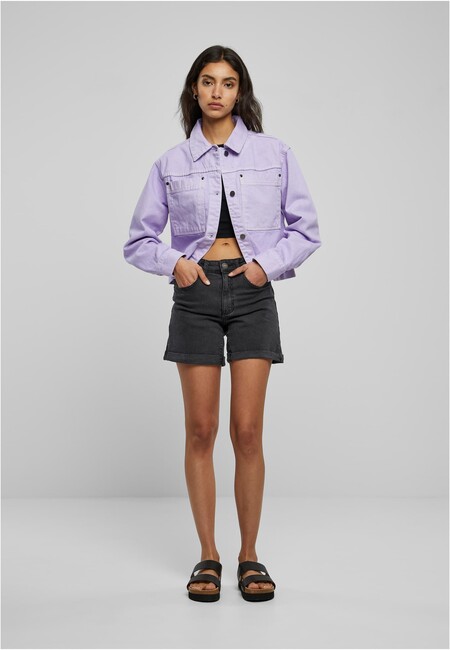 Ladies Online Urban - Boxy Short lilac Fashion Jacket Worker Store Hop Hip - Classics Gangstagroup.com