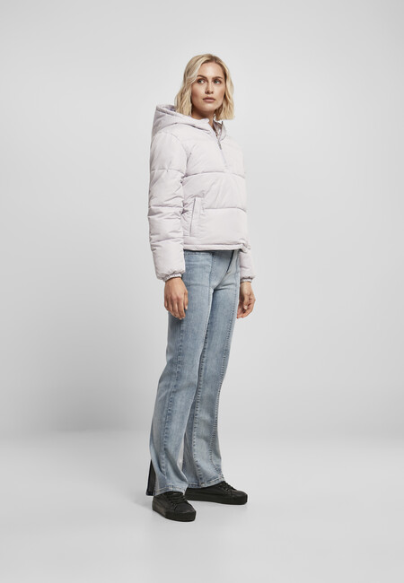Urban Classics Ladies Puffer Pull Over Jacket softlilac - Gangstagroup.com  - Online Hip Hop Fashion Store