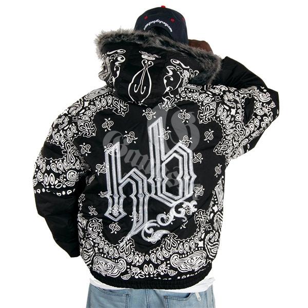 Hoodboyz Allover Bandana Style Winter Jacket - Gangstagroup.com ...