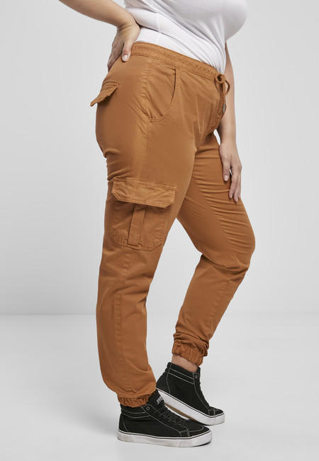Store Pants Fashion Waist Online Cargo Urban Ladies toffee - Hop Classics Jogging - Hip Gangstagroup.com High