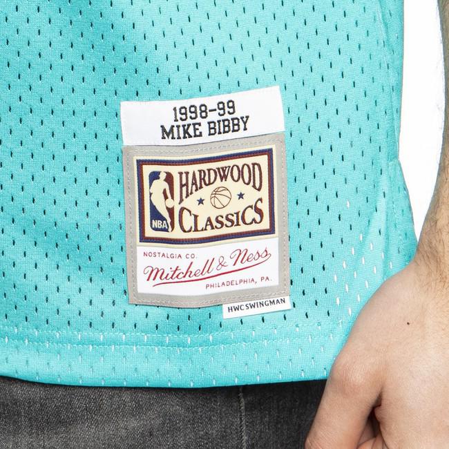 Mike Bibby #10 Vancouver Grizzlies Hardwood Classics Teal Adidas Jersey XXL  L+2