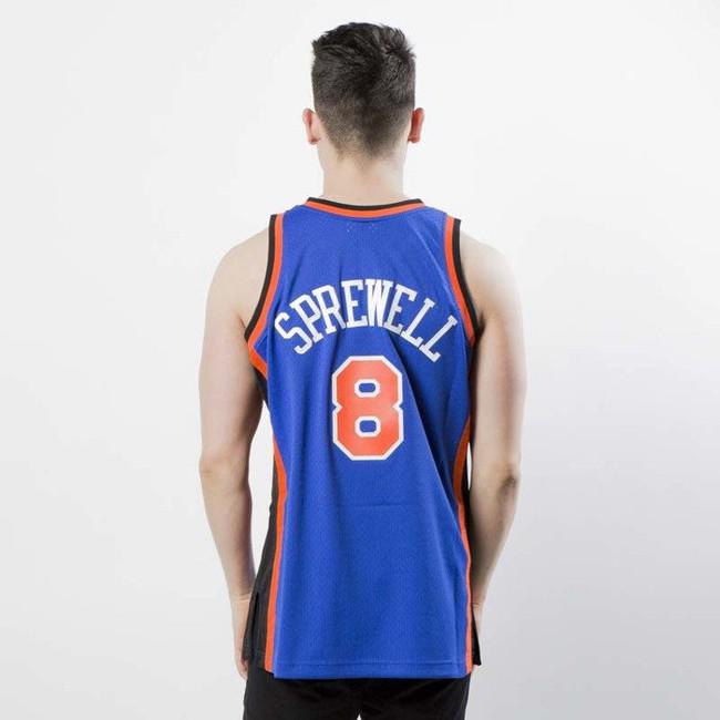 Mitchell & Ness New York Knicks #8 Latrell Sprewell royal Swingman Jersey