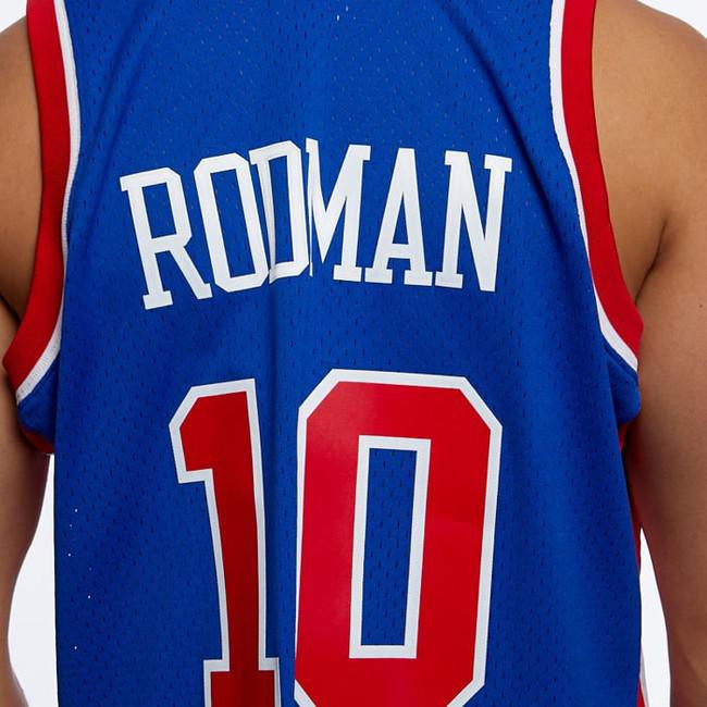 Mitchell & Ness Detroit Pistons #10 Dennis Rodman blue/red