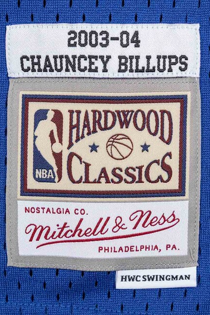 Men's Mitchell & Ness Chauncey Billups Royal Detroit Pistons 2003-04 Hardwood Classics Swingman Jersey