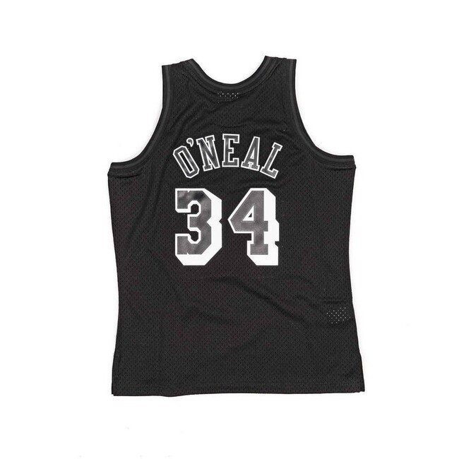 Mitchell & Ness Los Angeles Lakers #34 Shaquille O'Neal White Logo Swingman  Jersey black