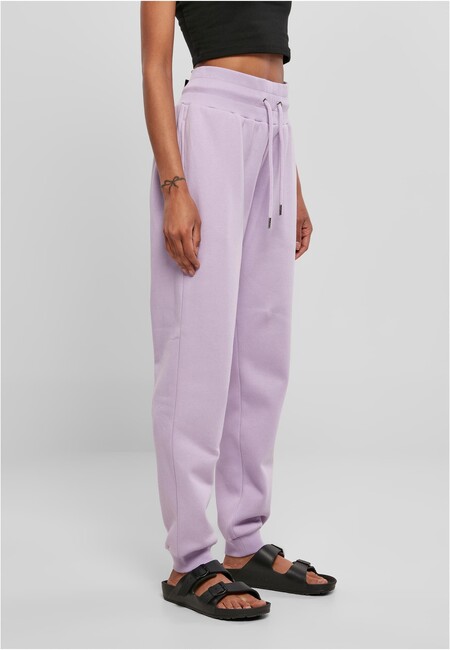 Urban Classics Ladies Organic High Waist Sweat Pants lilac -  Gangstagroup.com - Online Hip Hop Fashion Store