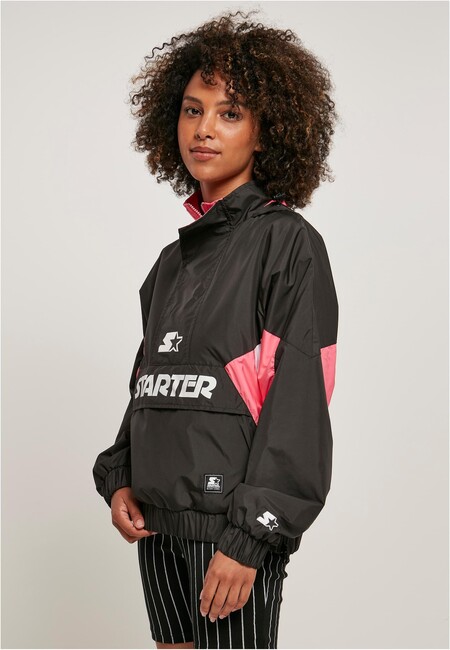 Ladies Starter Colorblock Halfzip Windbreaker - Gangstagroup.com black/pinkgrapefruit Hop Hip - Store Online Fashion