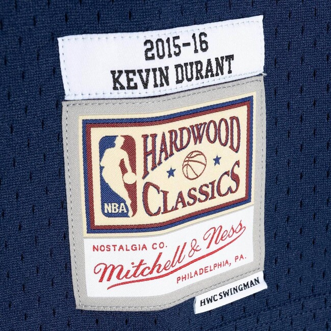 Golden State Warriors #35 Kevin Durant White Hardwood Classics Jersey