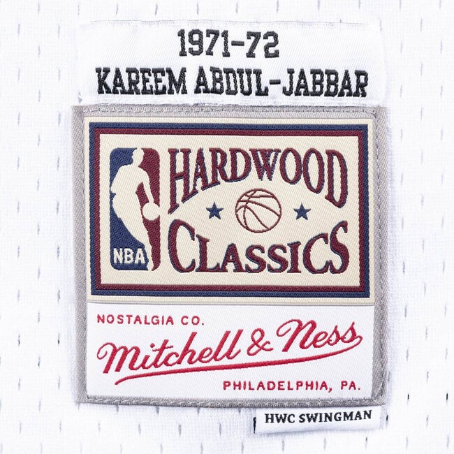 Mitchell & Ness Milwaukee Bucks #33 Kareem Abdul-Jabbar Swingman Jersey  white