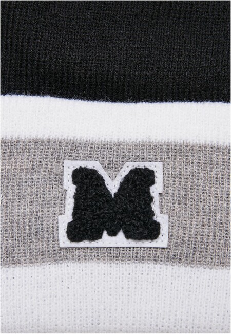 Urban Classics College Team Hop Online Package - Hip Store Scarf - Fashion Beanie black/heathergrey/white and Gangstagroup.com