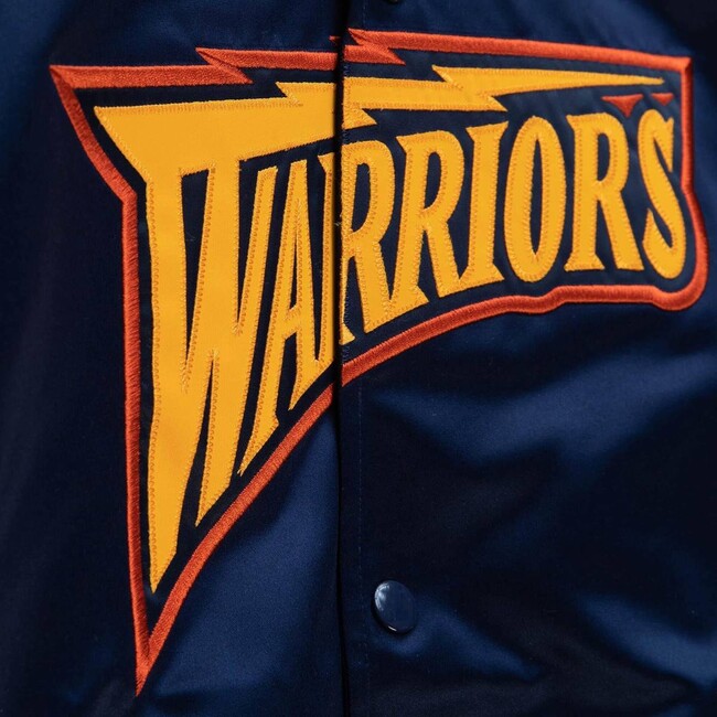 Warriors Crest Satin Jacket M