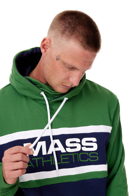 Bare delivery Coherent Mass Denim Sweatshirt Cut Hoody heather green/navy - Gangstagroup.com -  Online Hip Hop Fashion Store