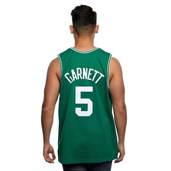 Classic Kevin Garnett #5 Boston Celtics basketball jersey Stitched Green 