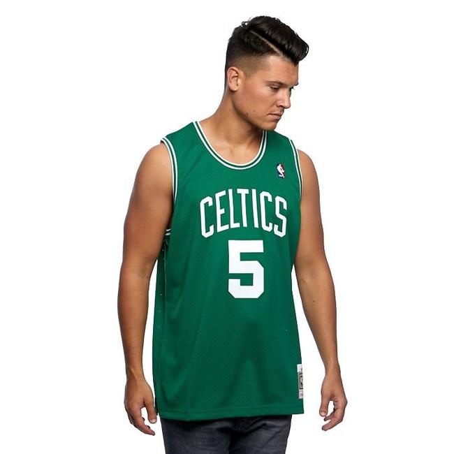 NBA Mitchell & Ness Camo Mesh V-Neck Boston Celtics Jersey Men’s XL