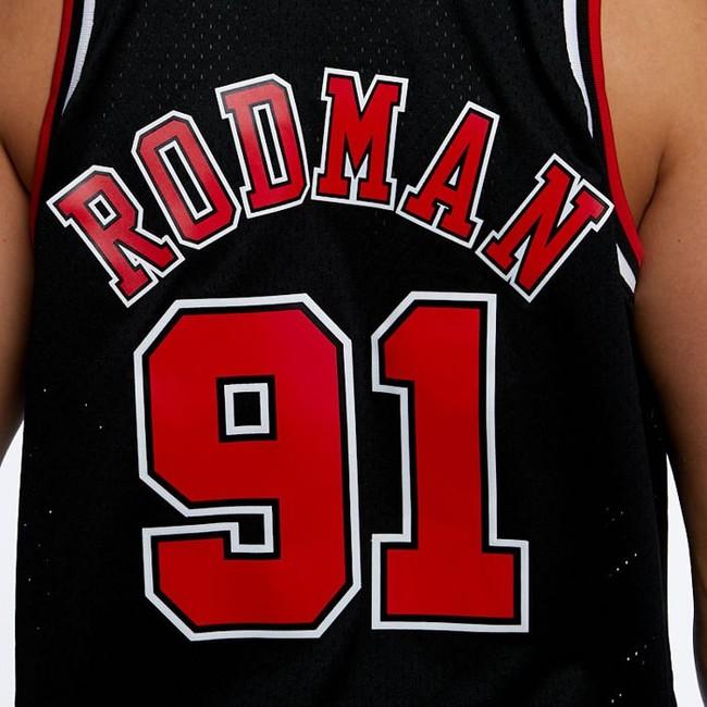 Chicago Bulls Dennis Rodman # 91 Retro Swingman Basketball Jersey Black New 91# 