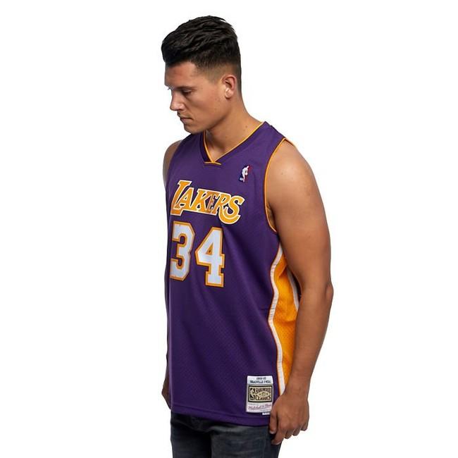 Mitchell & Ness Los Angeles Lakers #34 Shaquille O'Neal purple 