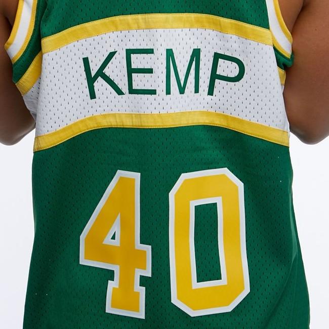 Shawn Kemp SuperSonics Green Jersey Men's New Adult Large Mitchell & Ness  Throwback