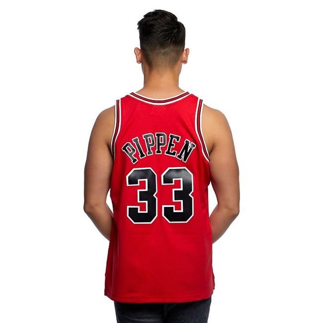 New ChicagoBulls No.33 Scottie Pippen Black Basketball Jerseys Size:S-XXL 