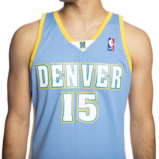Men 15 Carmelo Anthony Jersey Special Blue Denver Nuggets Jersey Hardwood  Classics