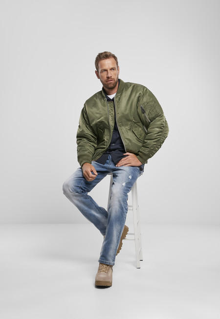 Hop - Bomber Hip Jacket Brandit olive Fashion Store - MA1 Online Gangstagroup.com