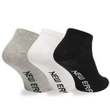 New Era Flag Flag sneaker 3pack socks White Grey Black Unisex