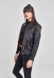 Urban Classics Ladies Basic Bomber Jacket black