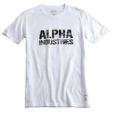 Alpha Industries Camo Print Tee White