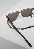 Urban Classics 103 Chain Sunglasses black/gold mirror