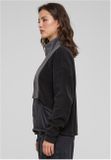Urban Classics Ladies Polarfleece Track Jacket black/darkshadow