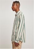 Urban Classics Striped Shirt greenlancer/softseagrass