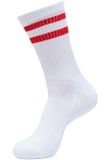 Urban Classics Double Stripe Socks 5-Pack white/cityred