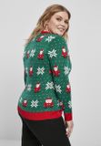 Urban Classics Ladies Santa Christmas Sweater x-masgreen