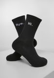 Mr. Tee HI - Bye Socks short 2-Pack black/white
