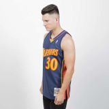 Mitchell &amp; Ness Golden State Warriors #30 Stephen Curry navy Swingman Jersey 