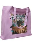 Mr. Tee Days Before Summer Oversize Canvas Tote Bag lilac